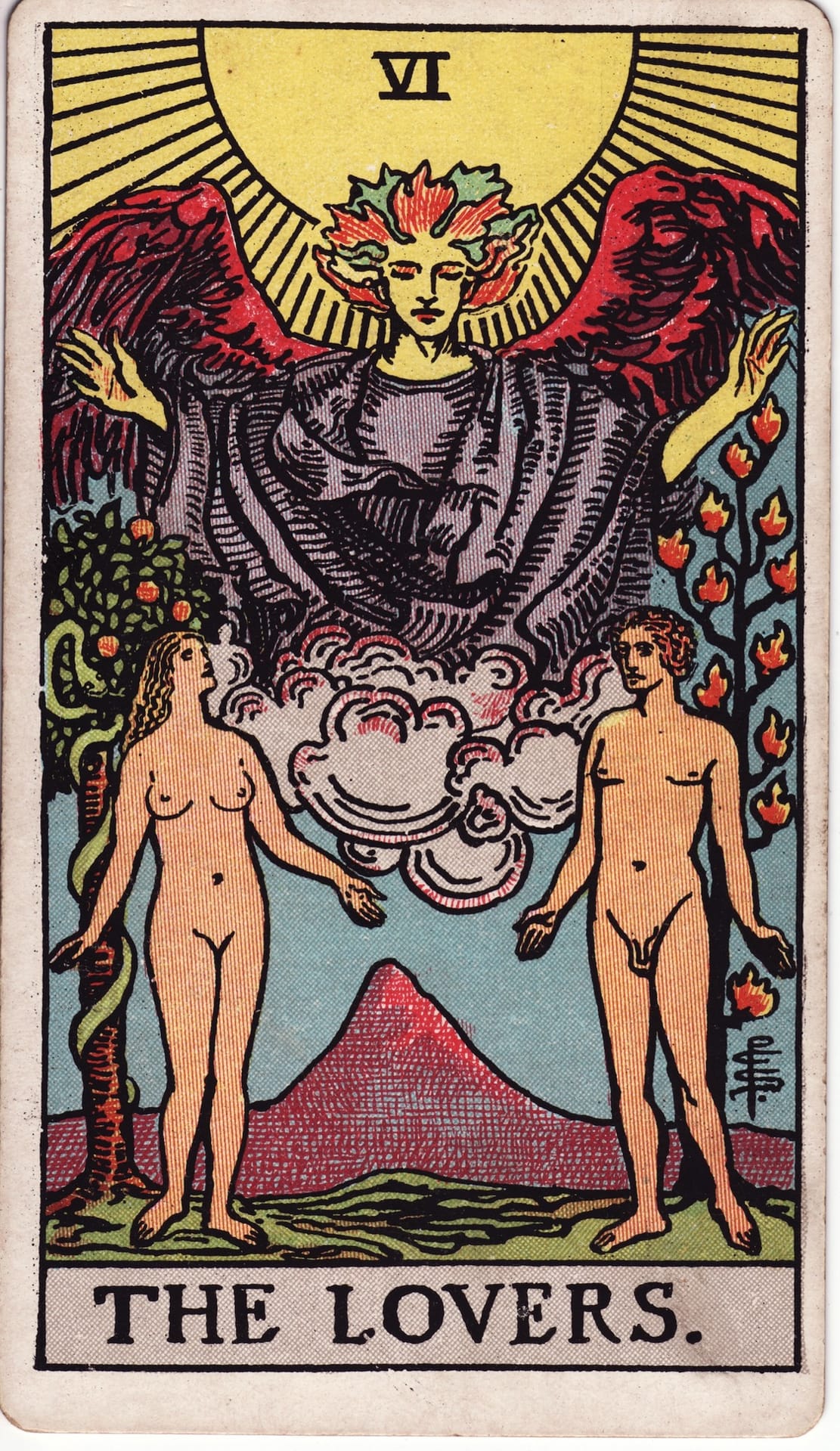 Os Enamorados — Tarot
