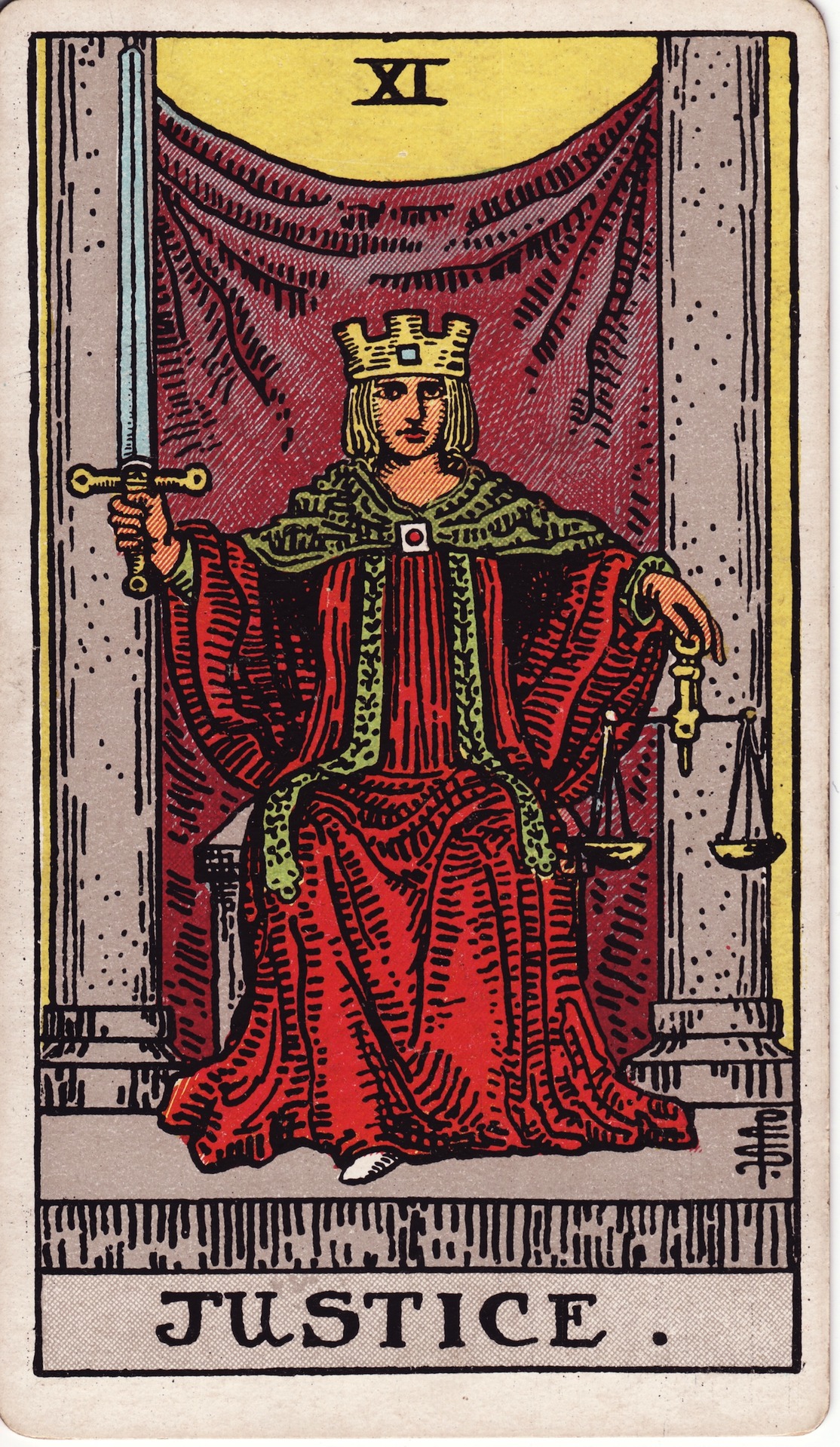 A Justiça — Tarot